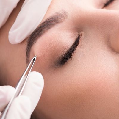 Eyebrow shaping and styling client result Waterford